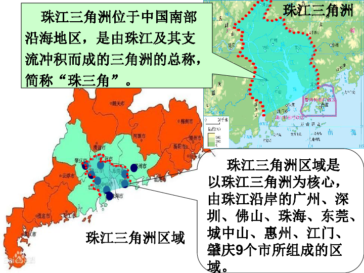湘教版八下地理 7.3珠江三角洲区域的外向型经济 课件(32张ppt)