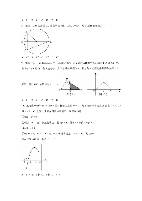 2016全国一卷数学