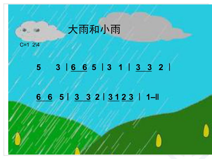 大雨和小雨 课件 (1)