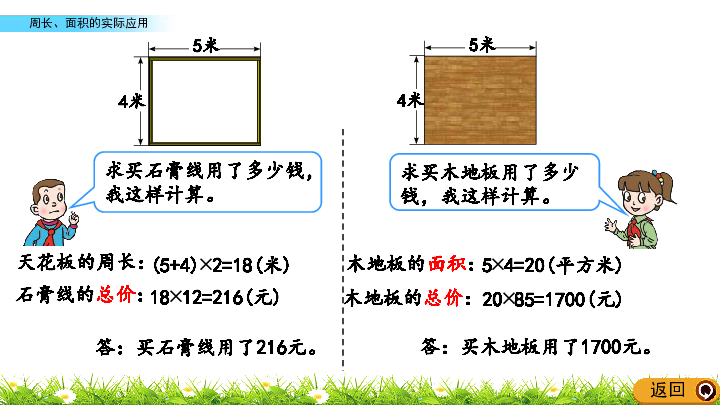 9.4 周长,面积的实际应用课件(20 ppt)