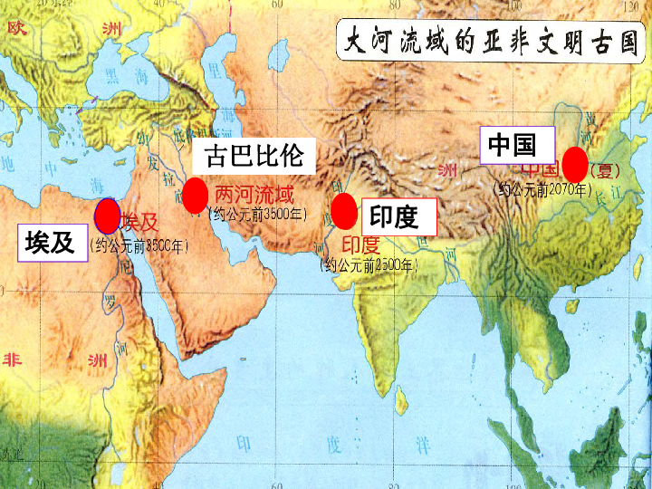 大河流域的文明发祥地 课件