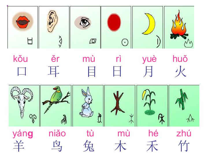 识字认识人口耳目教案_认识钟表图片