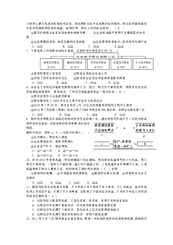 经济生活的价值量 价值总量的关系图