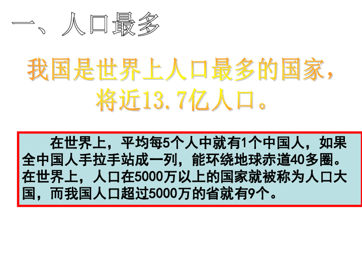 人口警钟需长鸣_...1.2 我国的人口警钟须长鸣 课件