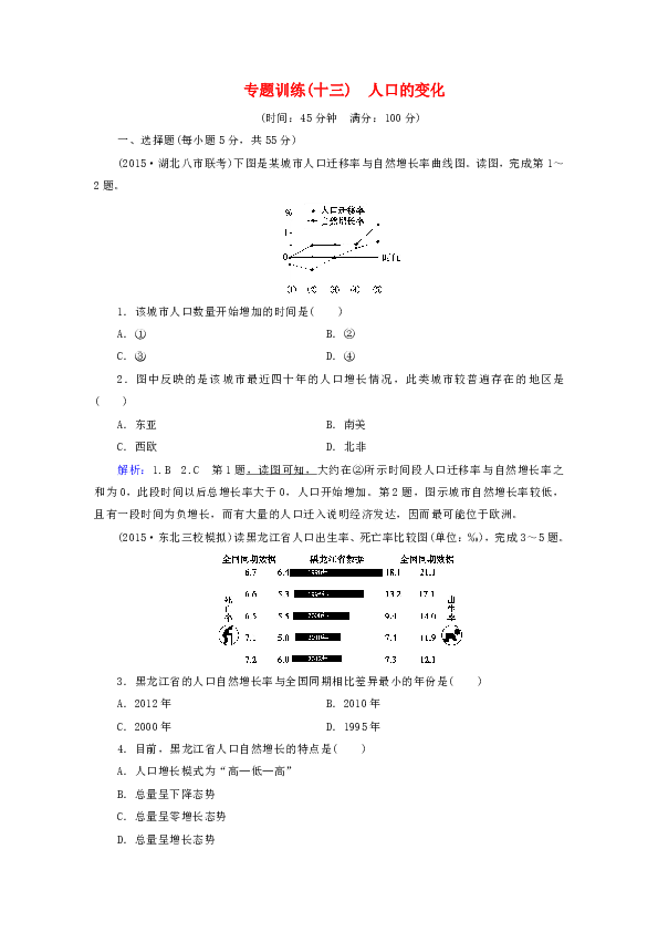 高考地理小专题人口_高中地理人口思维导图(2)