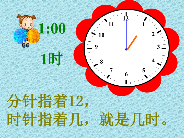 时钟一个指12一个指6猜成语_时钟图片卡通(2)