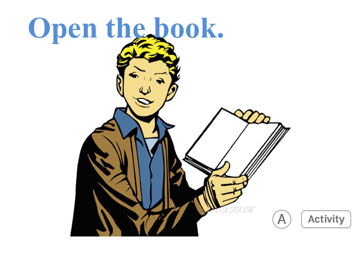 starter module 2 my english lesson unit 1 open your book.祈.