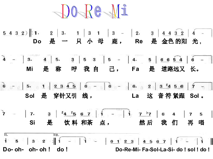 快乐哆来咪简谱_快乐的哆来咪儿歌简谱(5)