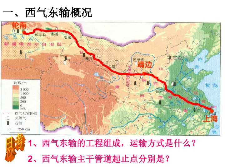 第五章第一节资源的跨区域调配—以我国西气东输为例