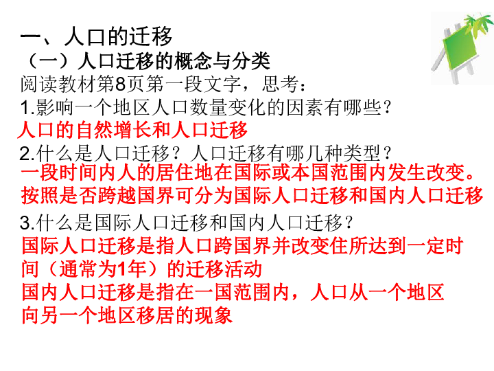 人口的空间变化教案_第二节 人口的空间变化 PPT课件