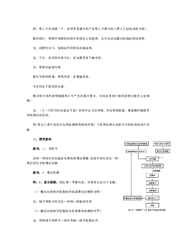 早期胚胎培养的原理_人教版生物选修三3.2 体外受精和早期胚胎培养 教学设计