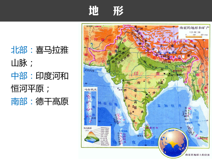 南   亚纬度位置10on—30on之间板块位置欧亚板块和印度洋板块消亡