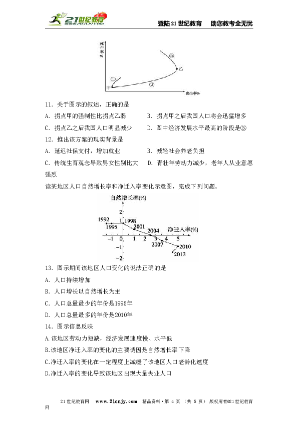 人口的变化 测试题_物态变化单元测试题(3)
