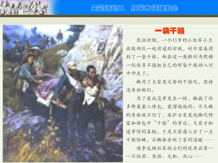 川教版 历史八上 第三学习主题 主题活动二 红军长征故事会 课件