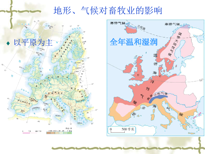 畜牧业和园艺业 ■繁荣的旅游业 第四节 欧洲西部学习目标学会运用