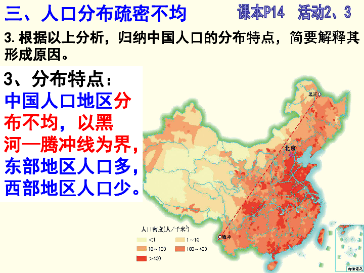 八年级地理中国的人口