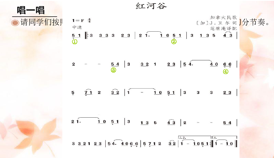 红河谷歌曲谱子红河谷_红河谷谱子(3)