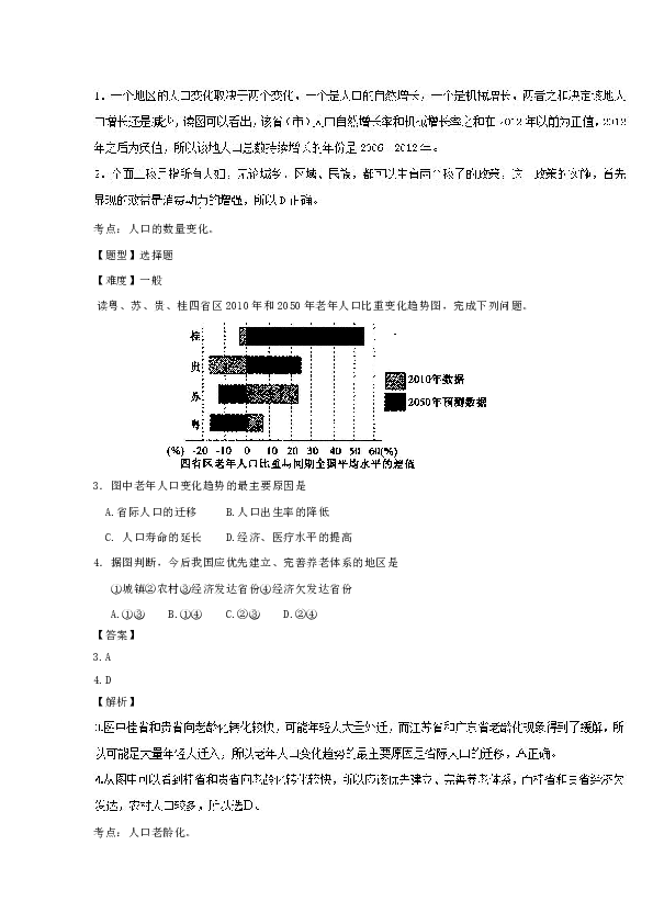 地理人口图表_高中地理人口思维导图