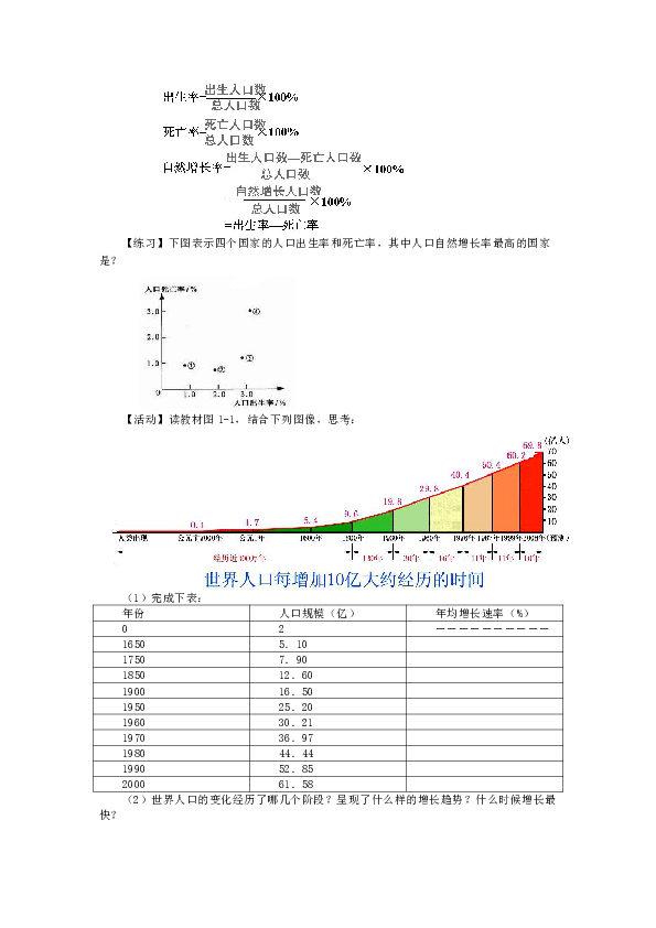 人口增长模式 教案_1.1人口增长模式课件