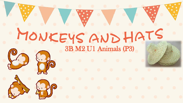 module 2 unit 1 animals(period 3 monkeys and hats