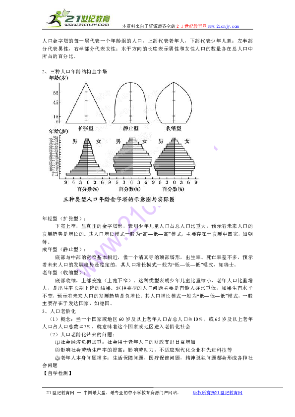 人口的数量变化导学案_1.1 人口的数量变化 学案 4