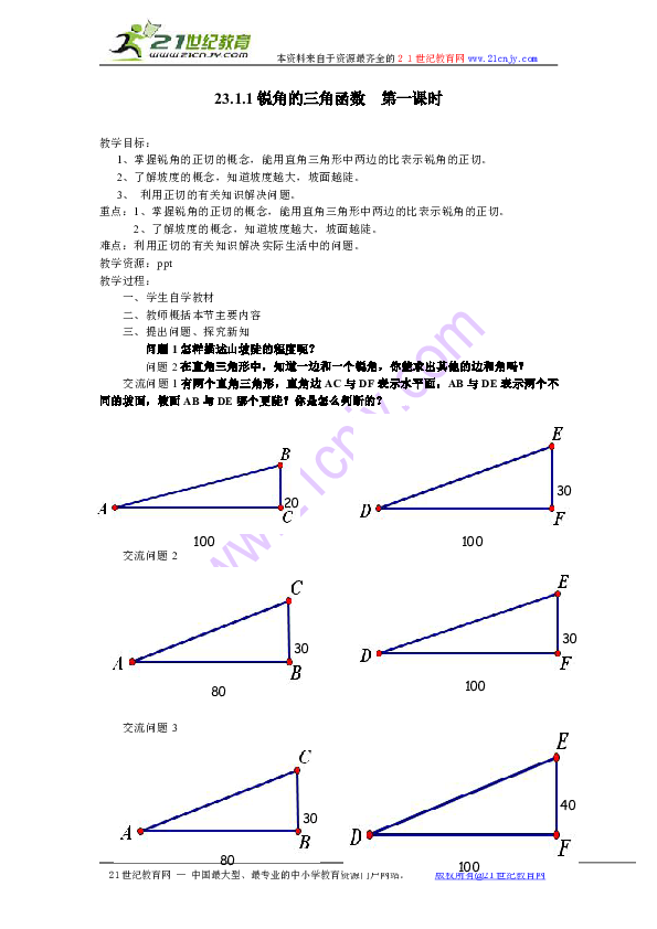 三角函数教学视频