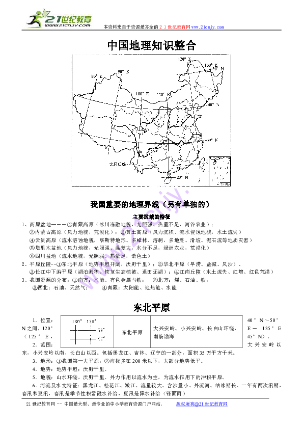 地理人口知识点整合_地理第二节人口知识点