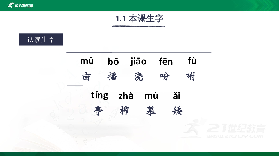 2 落花生 生字视频课件