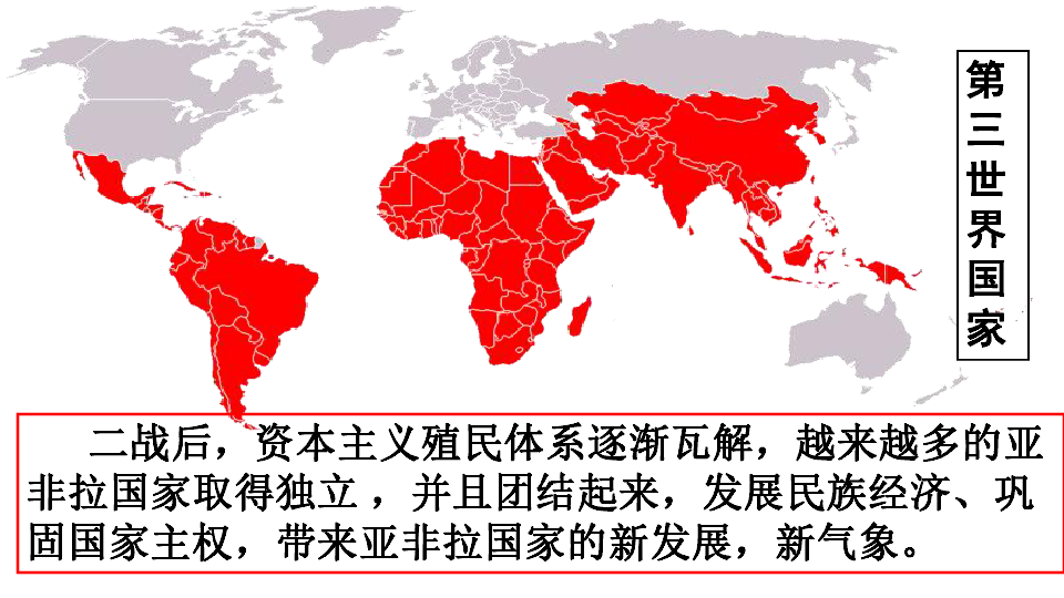 九年级下册 第五单元 二战后的世界变化 第19课 亚非拉国家的新发展