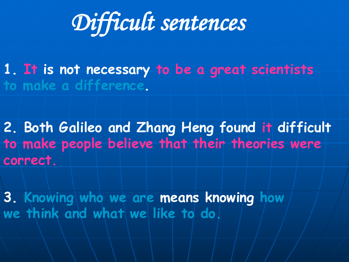 高二英语unit 1 making a difference lesson3课件