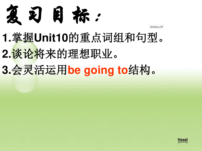 Unit 10 I’m going to be a basketball player.单元复习