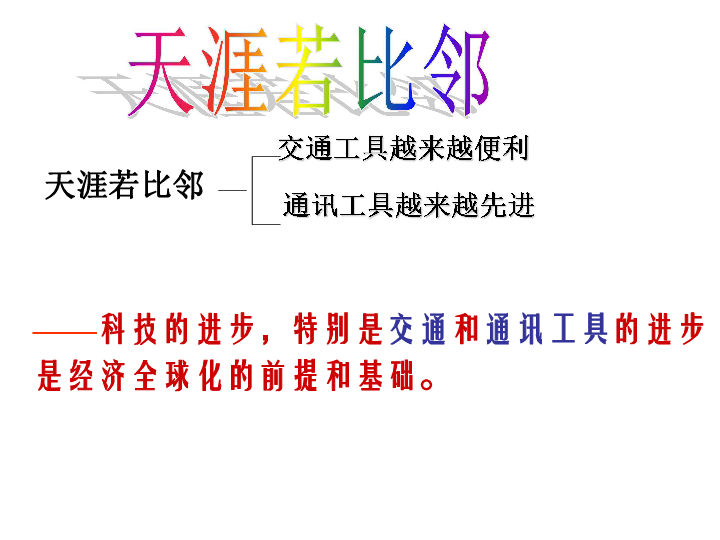 天涯若比邻猜成语_海内存知己天涯若比邻