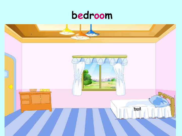 bedroom卡通画图片