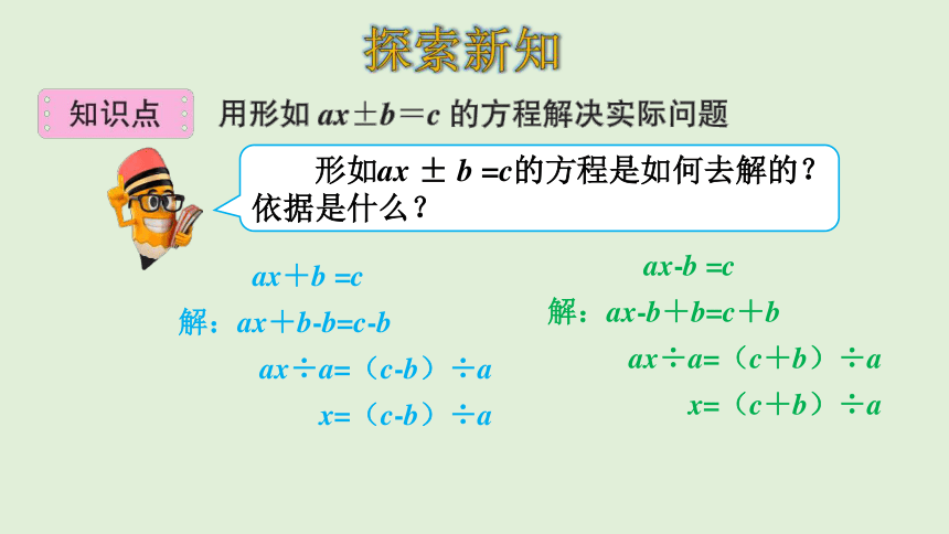 人教版数学五年级上册 5简易方程   实际问题与方程（2）课件（25页ppt）
