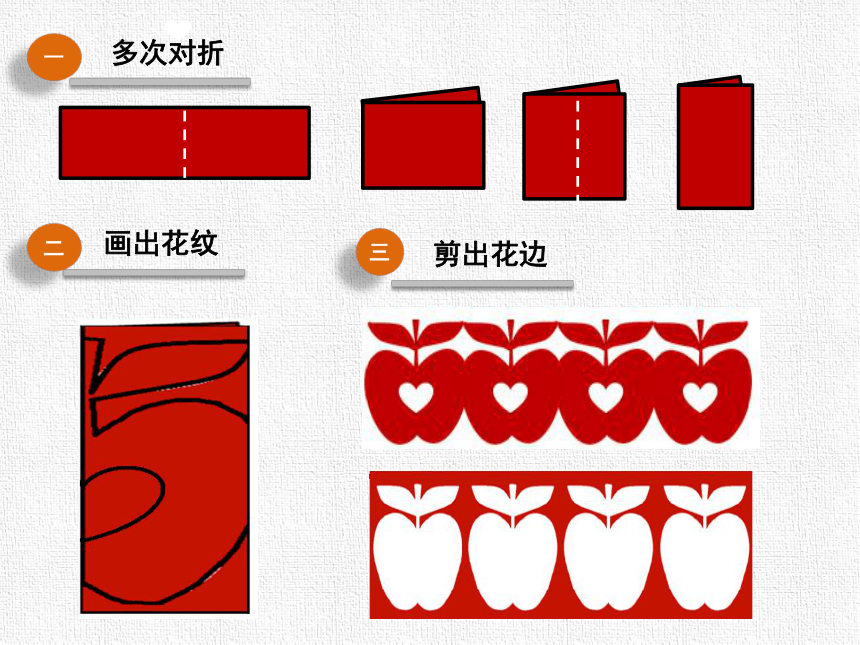 连续花边的剪法图片