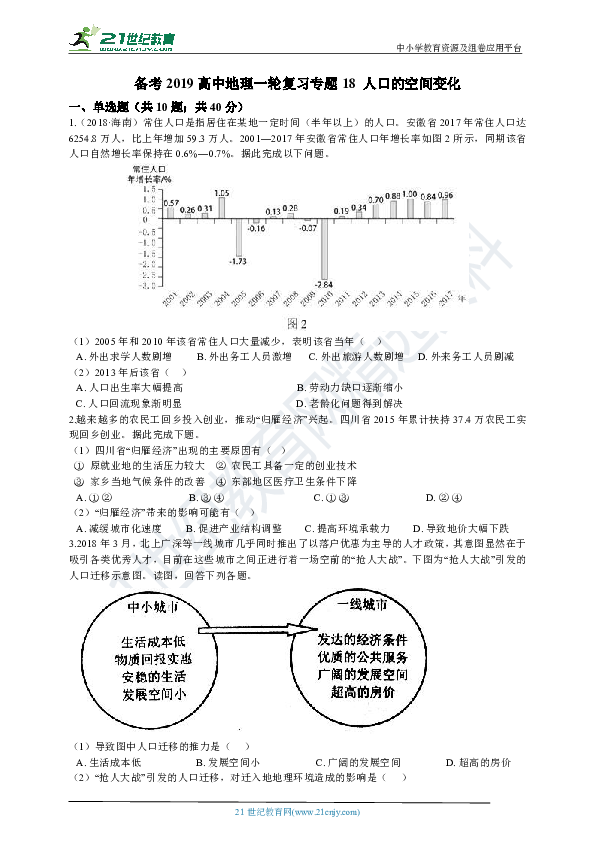 人口专题试卷_100分试卷图片(2)