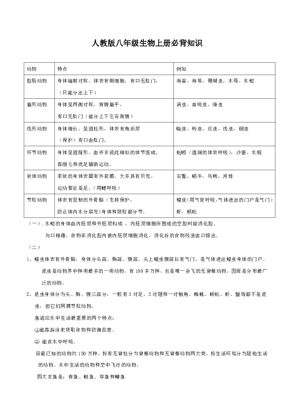 八年级上册人口知识点总结(2)