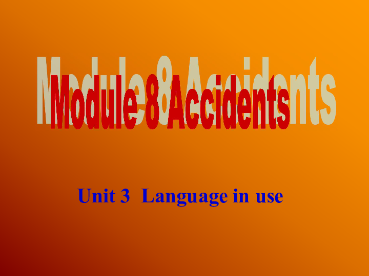 Module 8 Accidents