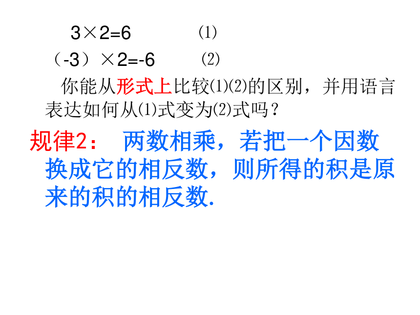 2.9 有理数的乘法 课件