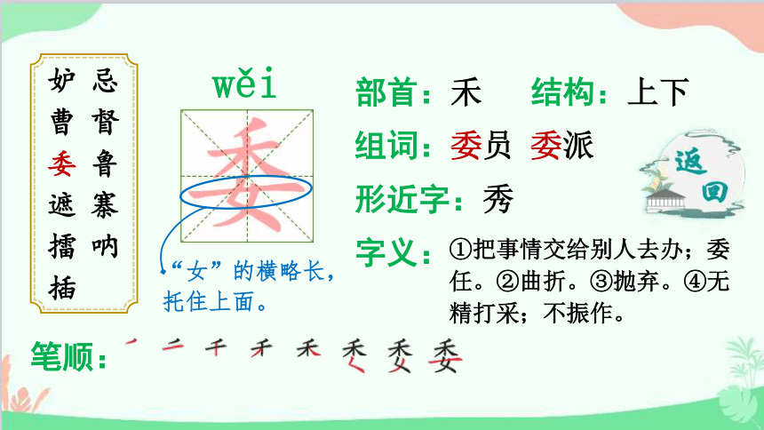 5 草船借箭 生字讲解课件(共14张PPT)_21世纪教育网-二一教育