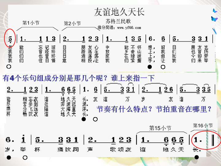 友誼地久天長尤克里裡簡譜(2)