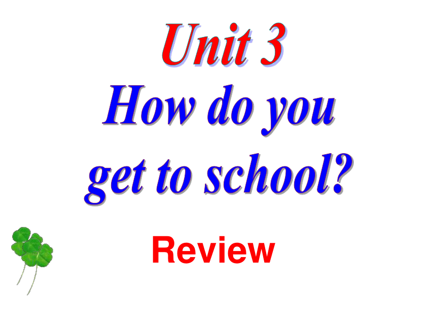 Review of Units 1-6词组归纳