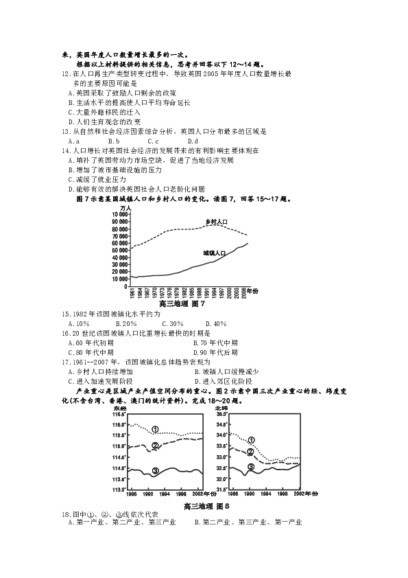地理关于人口的主观题_人口普查(3)